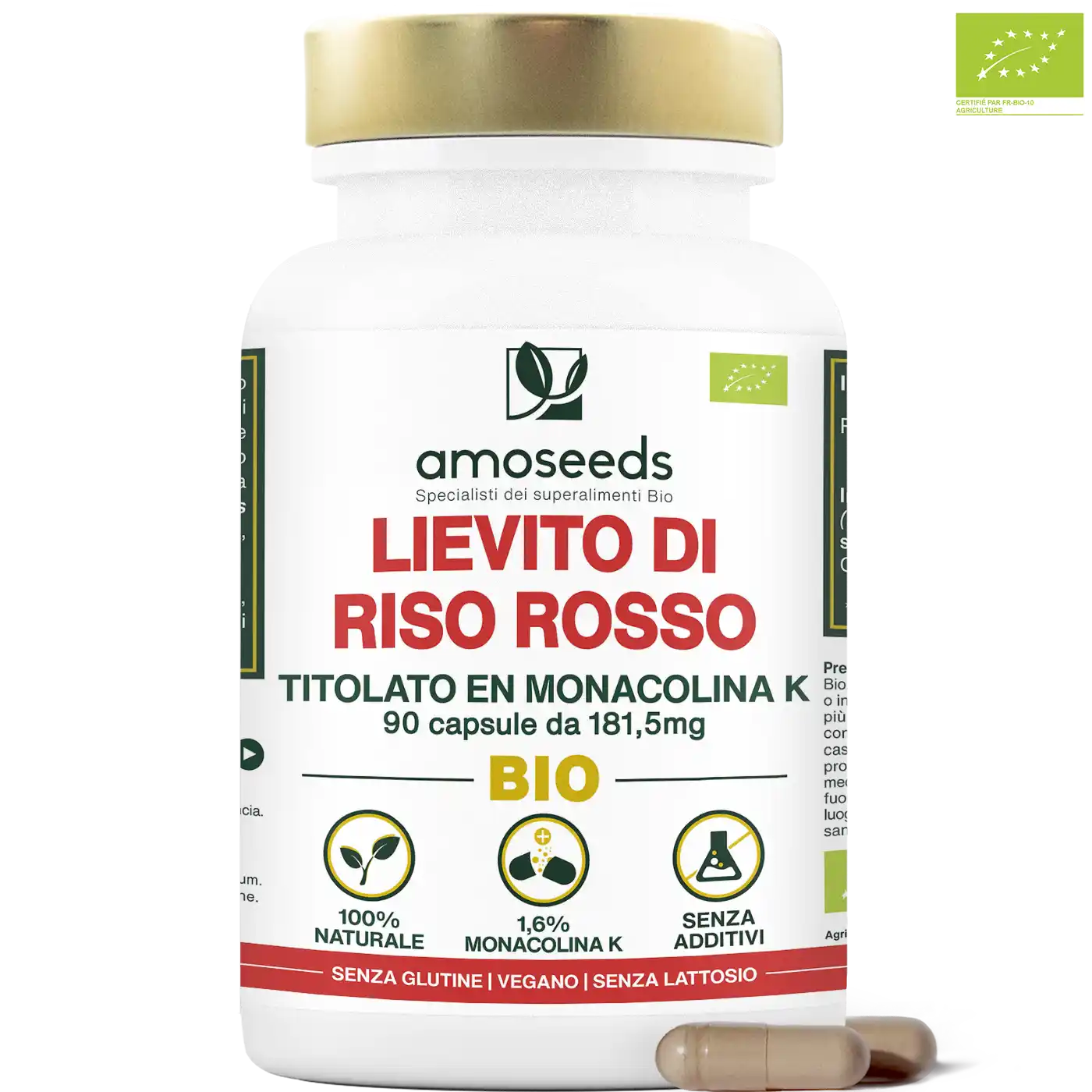 CoQ10 Con Lievito Di Riso Rosso 100 Capsule A Rilascio Rapido - Foto 8