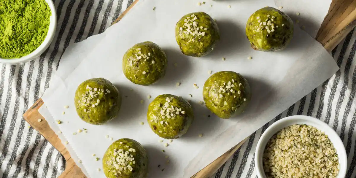 Energy Balls Matcha semi canapa amoseeds specialisti dei superalimenti bio