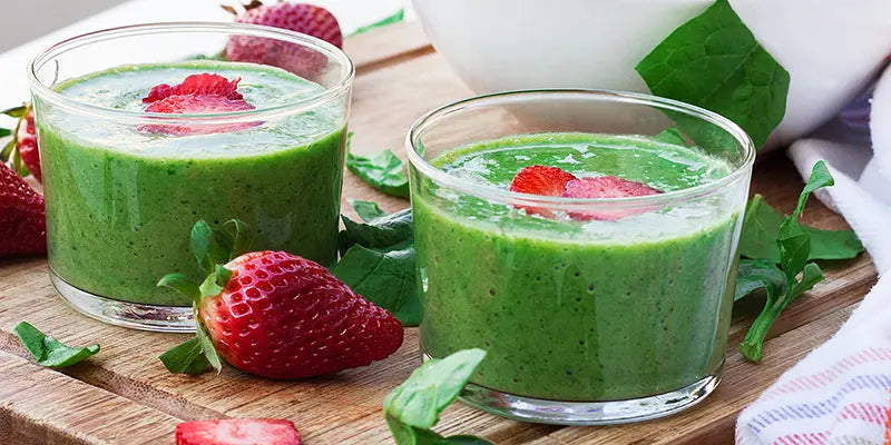 Ricetta del Smoothie con Fragole e Moringa Bio amoseeds superalimenti bio