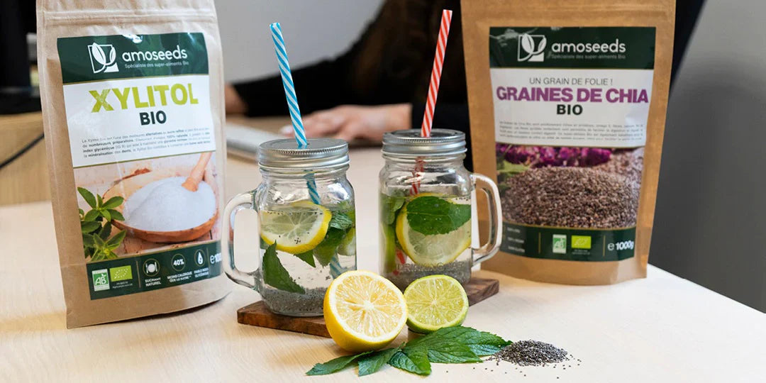 Ricetta del Virgin Mojito con Semi di Chia Bio amoseeds superalimenti bio