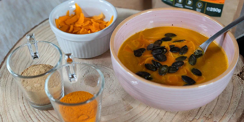 zuppa zenzero curcuma Amoseeds specialisti superalimenti bio