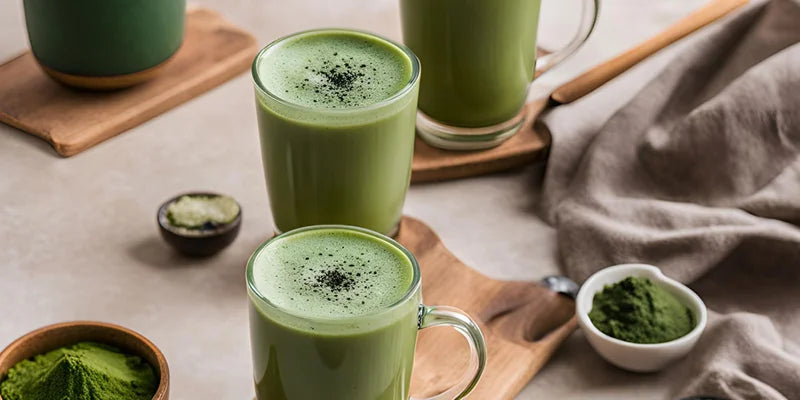 ricetta matcha latte spirulina Amoseeds specialista superalimenti Bio