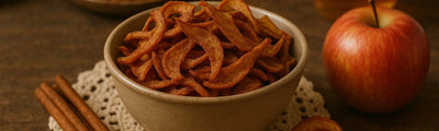 Ricetta di Chips dolci con bucce di mele e Cannella Bio