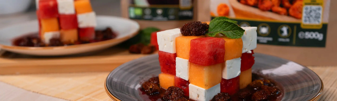 insalata frutta cubetti  açaí bio Amoseeds specialista  superalimenti bio