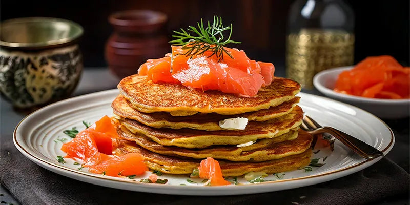 ricetta pancake salato patata dolce shiitake semi nigella Amoseeds specialista super alimenti biologici