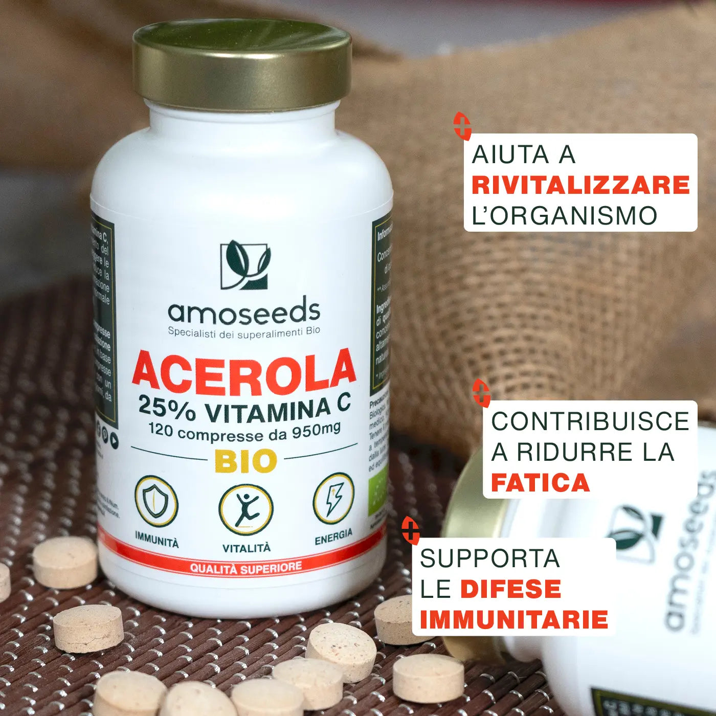 Virtu Acerola Bio - amoseeds specialisti superalimenti bio