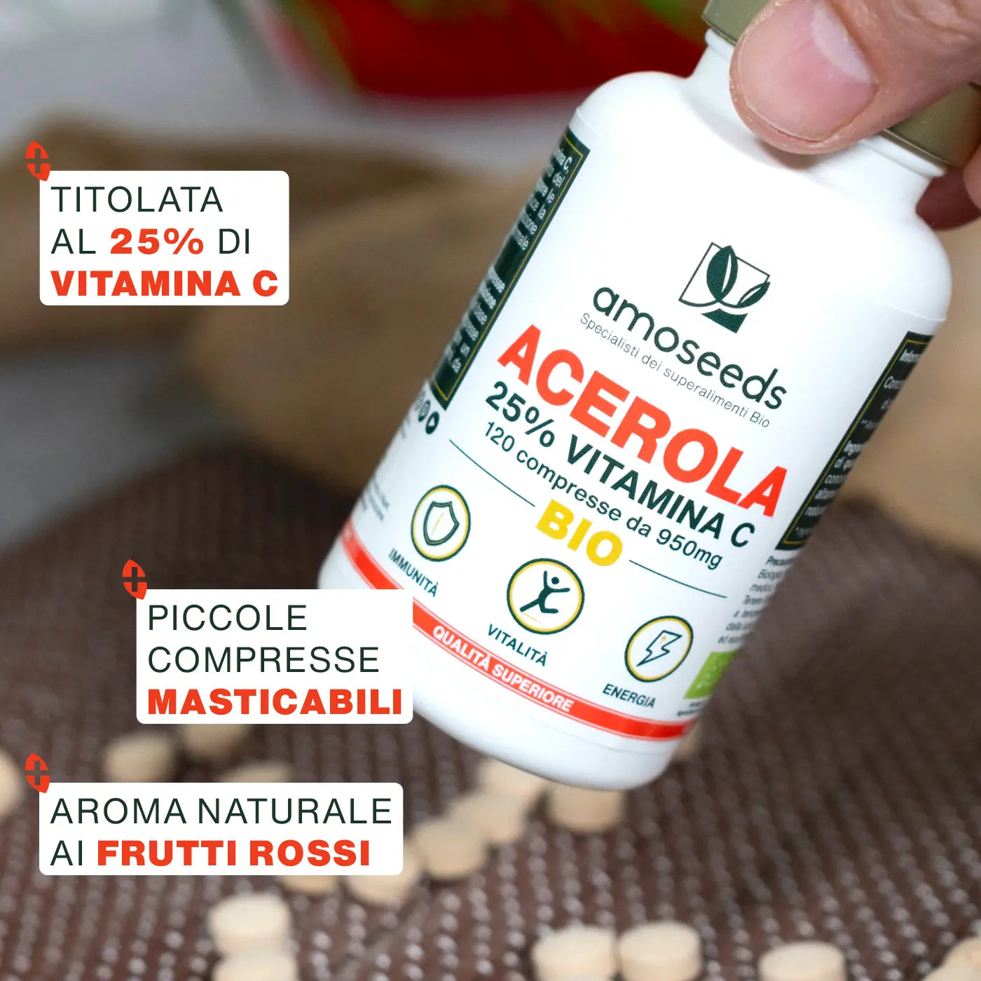 Qualita Acerola Bio - amoseeds specialisti superalimenti bio