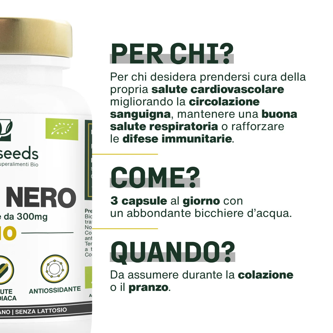 Uso Aglio Nero Bio - capsule - amoseeds specialisti dei superalimenti bio