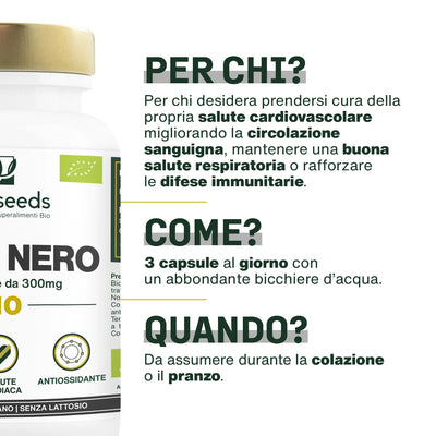 Uso Aglio Nero Bio - capsule - amoseeds specialisti dei superalimenti bio