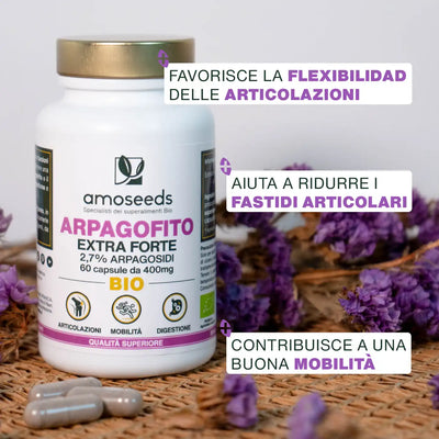 Arpagofito Bio - amoseeds specialisti dei superalimenti bio Benefici
