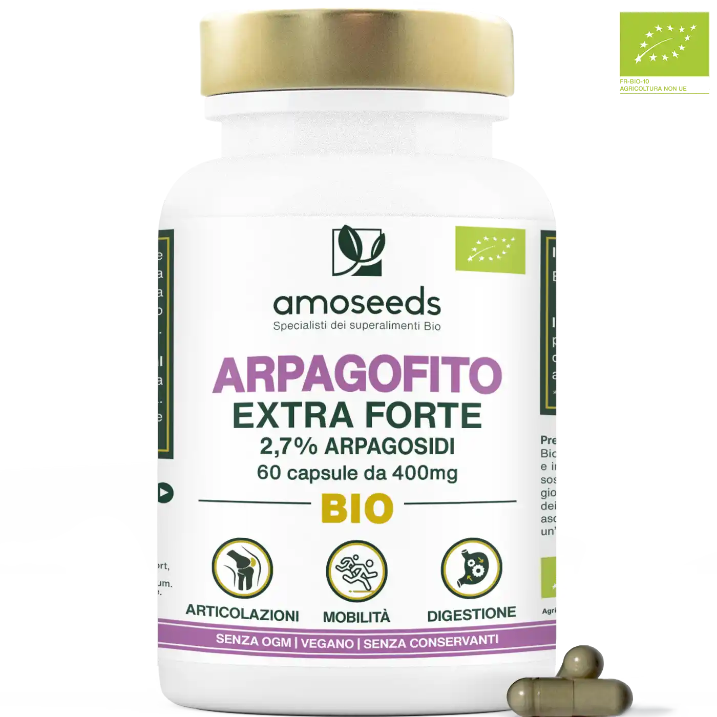 Arpagofito capsule bio amoseeds specialisti dei superalimenti bio