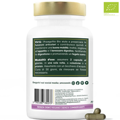 Arpagofito capsule bio amoseeds specialisti dei superalimenti bio