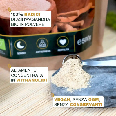 Qualita  Ashwagandha in Polvere Bio - amoseeds specialisti dei superalimenti bio
