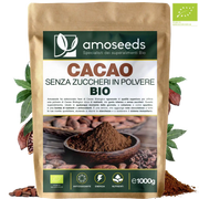 Cacao Senza Zuccheri Bio amoseeds specialisti dei superalimenti bio
