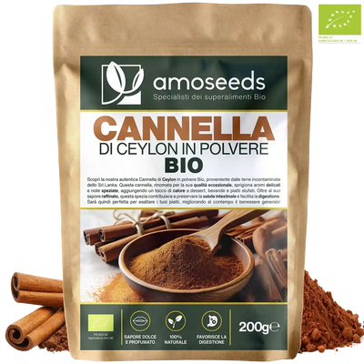Cannella di Ceylon in polvere Bio - amoseeds specialisti dei superalimenti bio