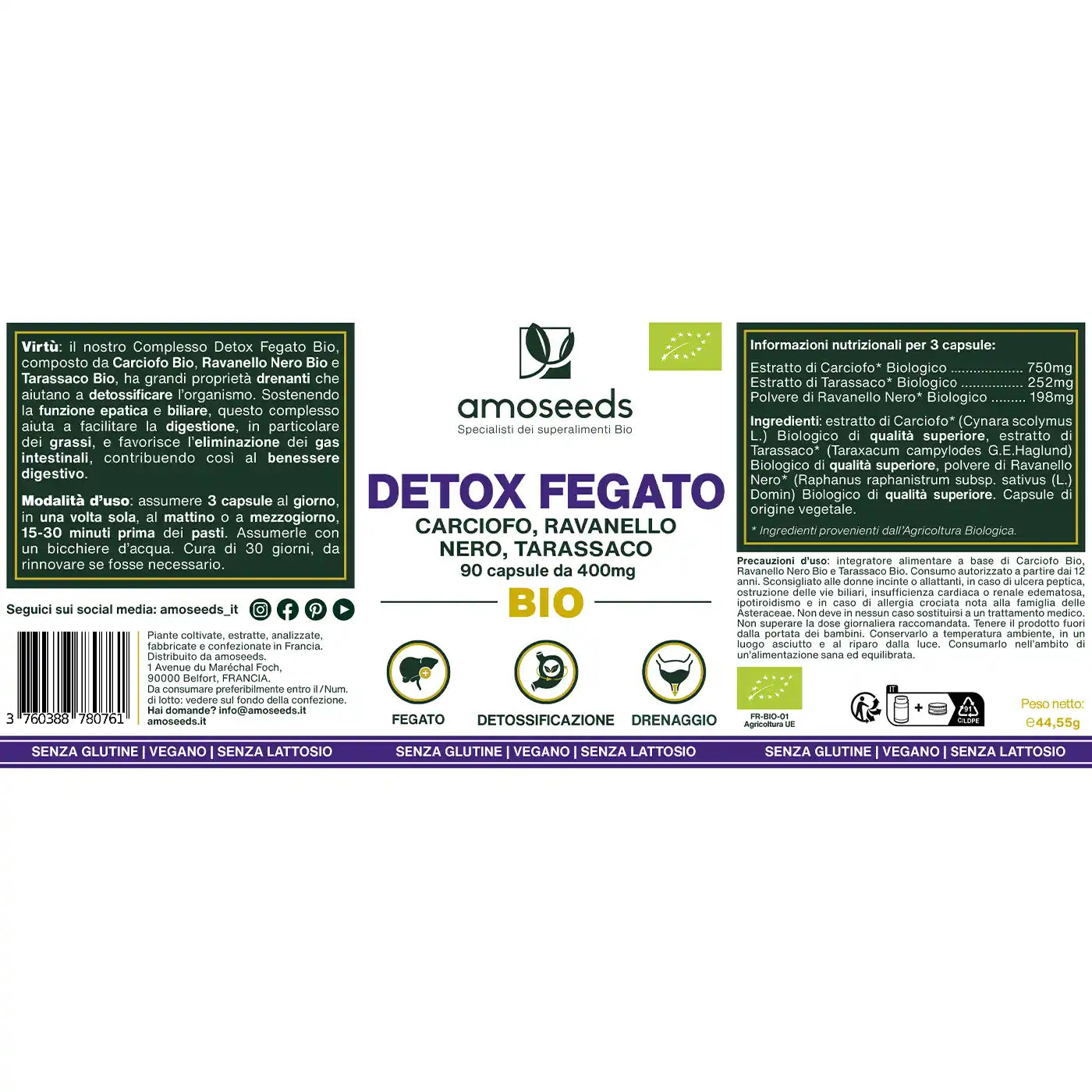 Detox Fegato Bio amoseeds specialisti dei superalimenti bio