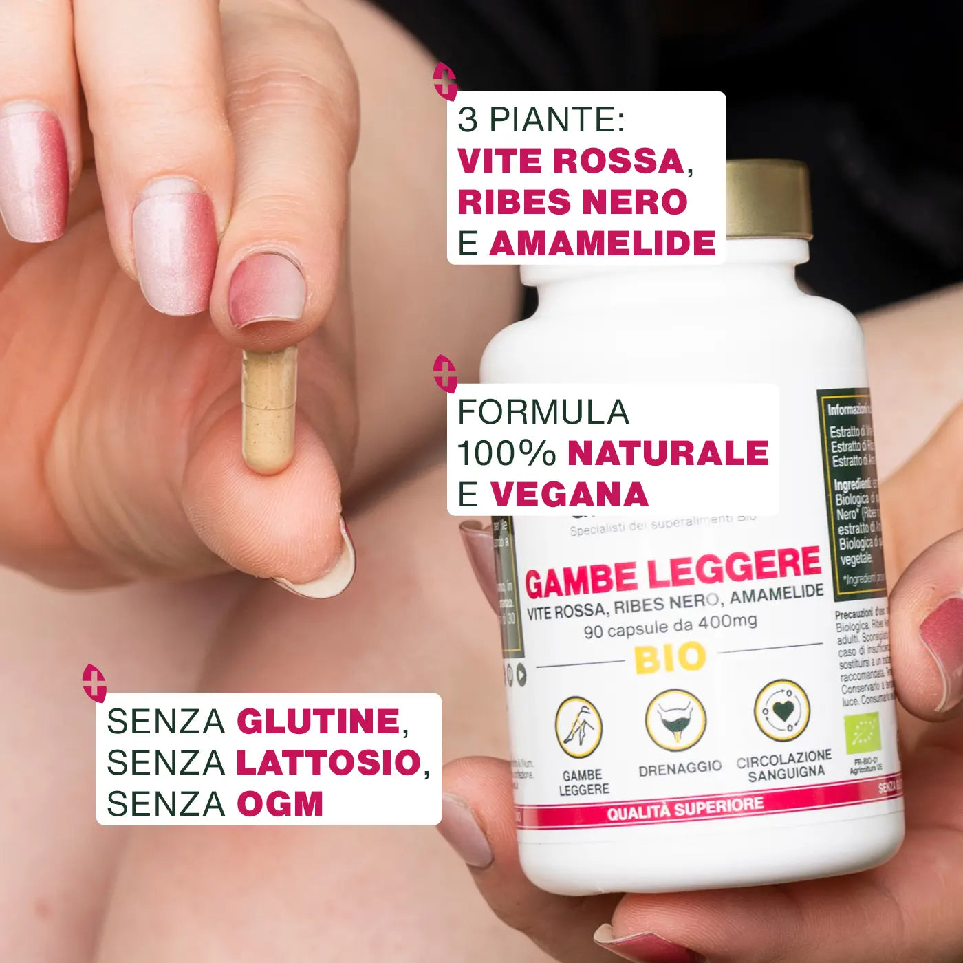 Qualita Gambe Leggere Bio - capsule - amoseeds specialisti dei superalimenti bio