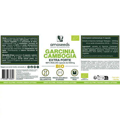 Garcinia Cambogia capsule bio amoseeds specialisti dei superalimenti bio