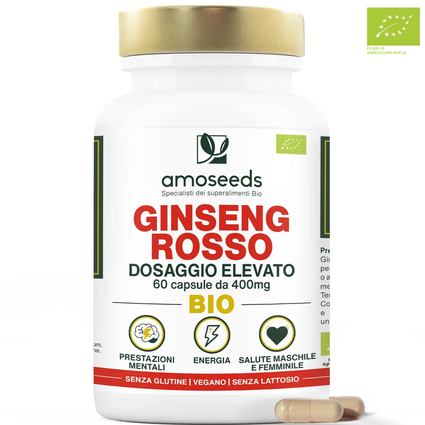 Ginseng Rosso Bio - amoseeds specialisti superalimenti bio