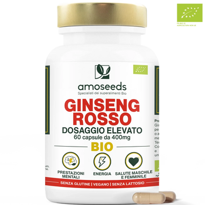Ginseng Rosso Bio - amoseeds specialisti superalimenti bio