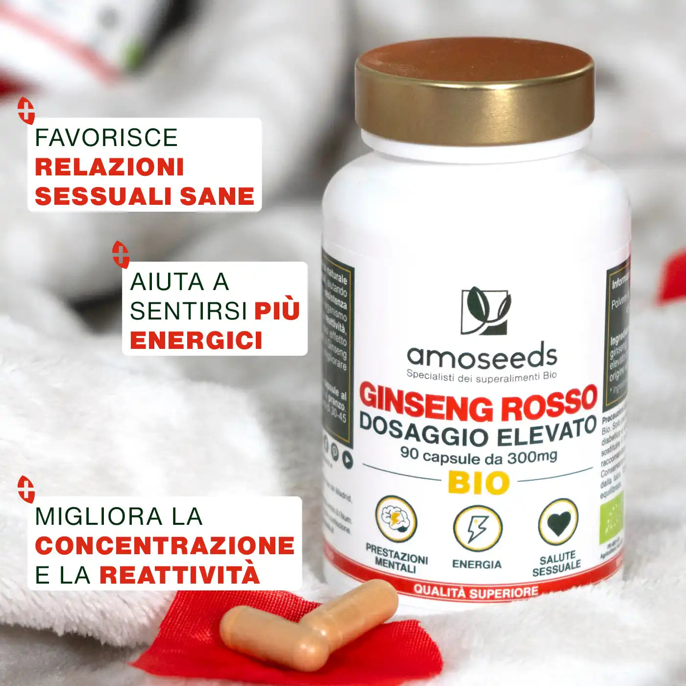 Benefici Ginseng Rosso Bio - amoseeds specialisti superalimenti bio