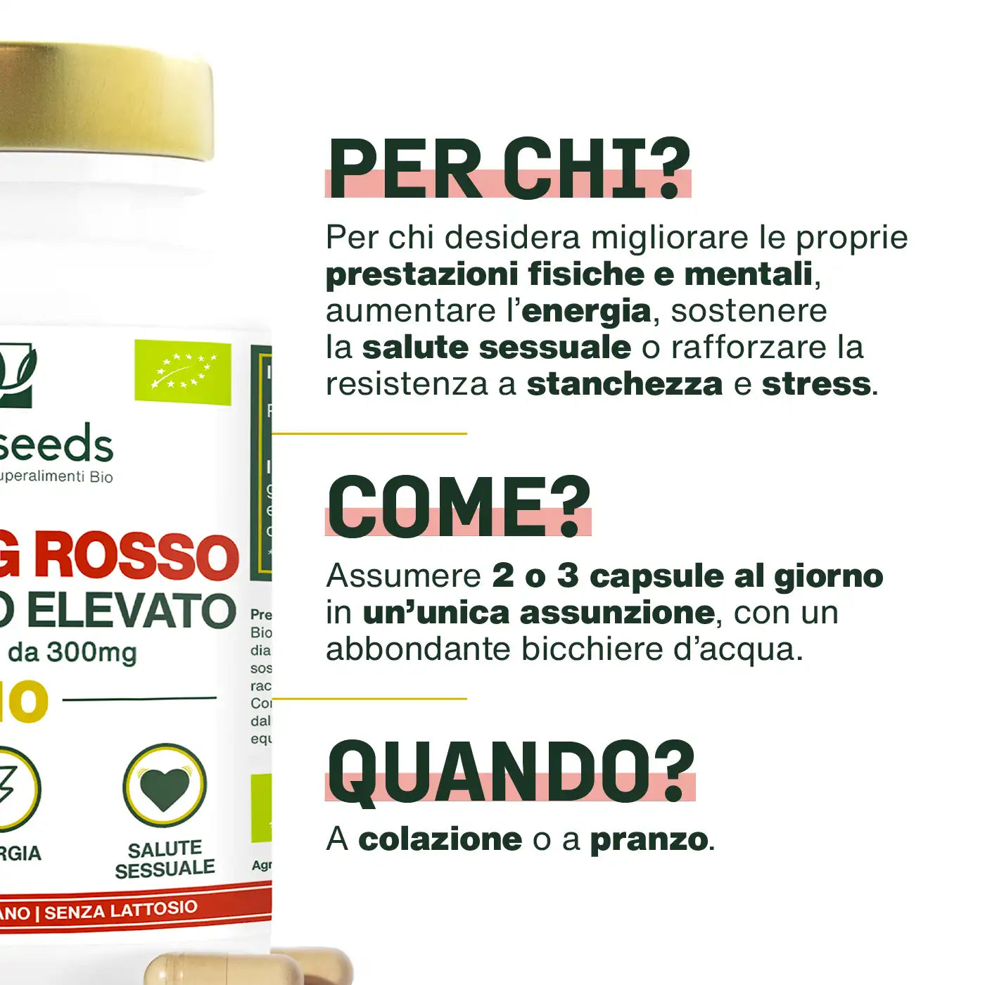 Uso Ginseng Rosso Bio - amoseeds specialisti superalimenti bio