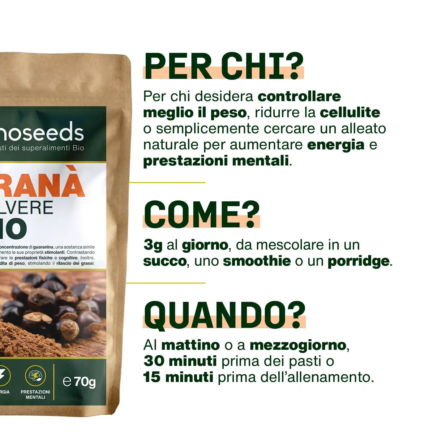 Uso Guarana Bio - amoseeds specialisti superalimenti bio