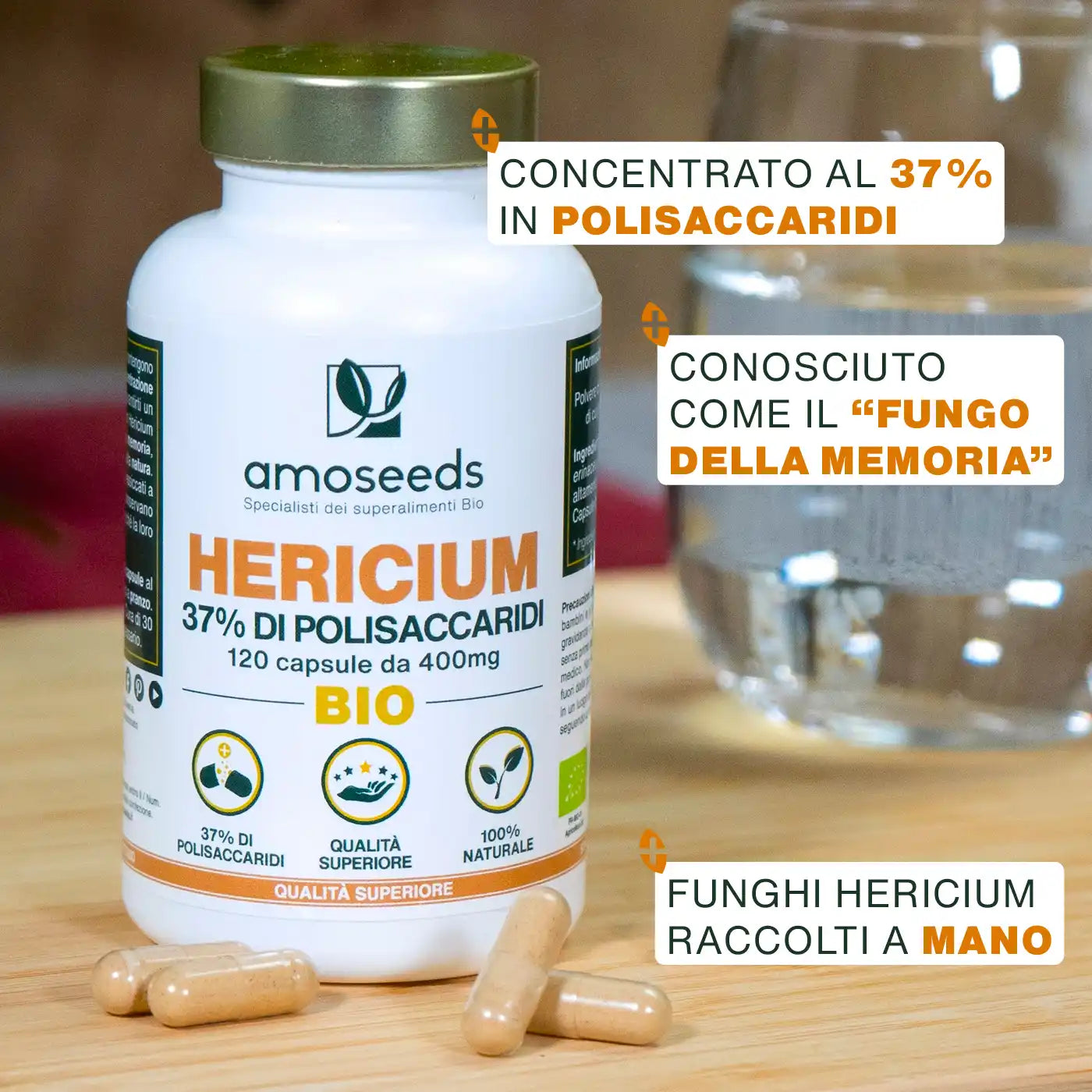 Benefici Hericium Bio - amoseeds specialisti superalimenti bio