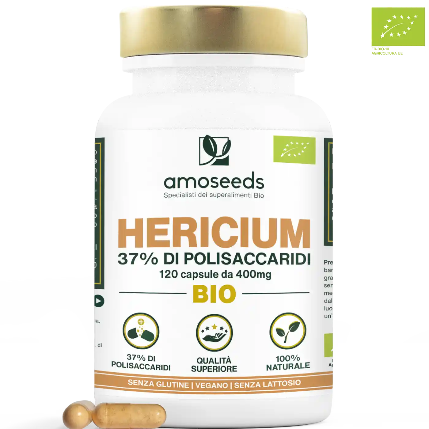 Hericium Bio, 37% polisaccaridi | 120 capsule