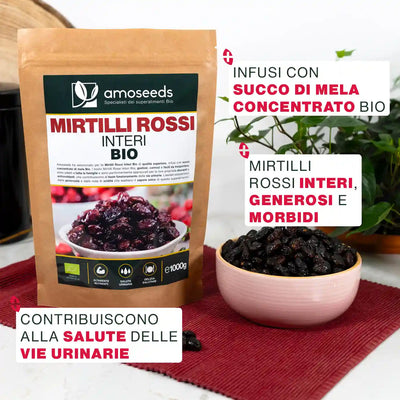 Virtu Mirtilli Rossi Bio - amoseeds specialisti superalimenti bio