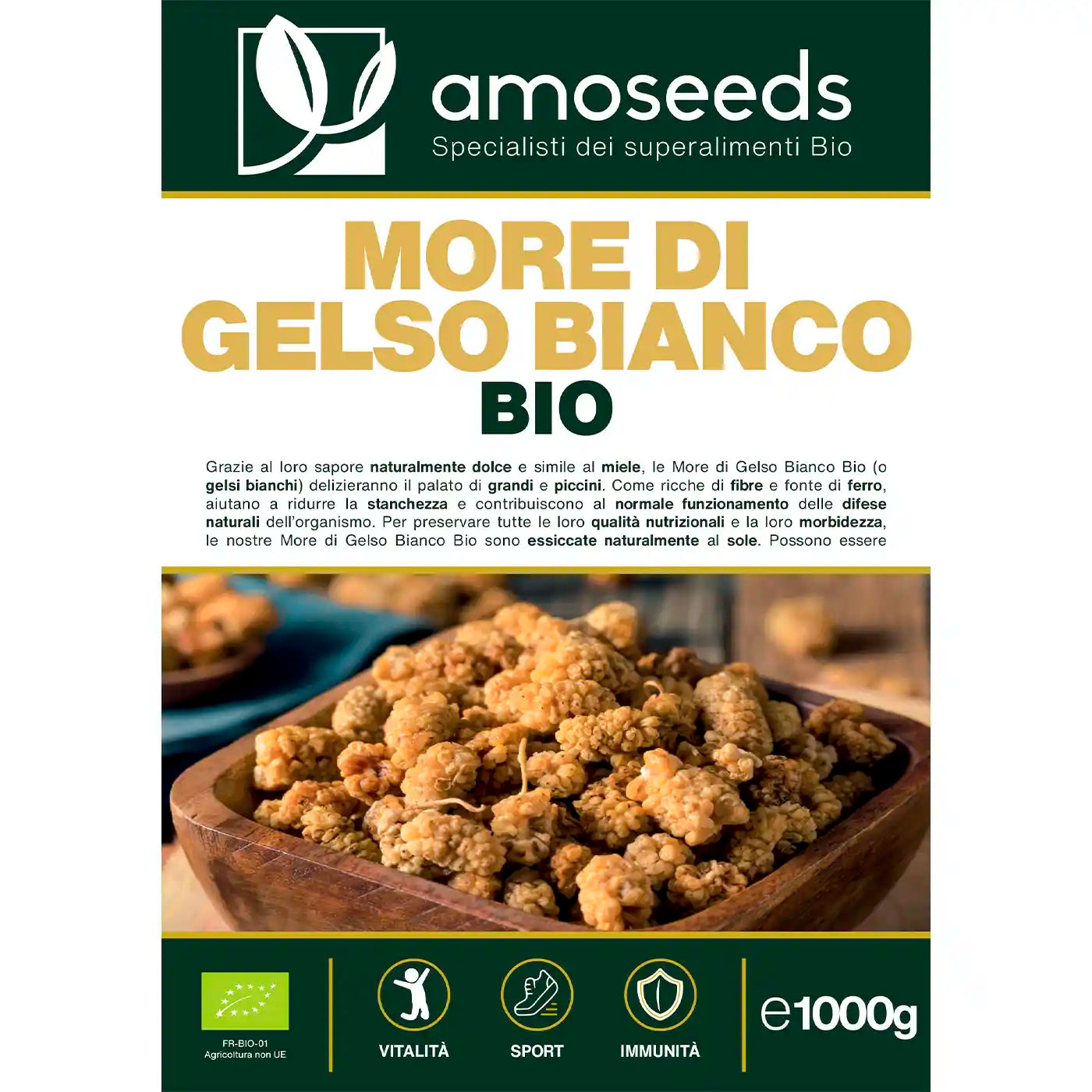 More Gelso Bianco Bio amoseeds specialisti dei superalimenti bio