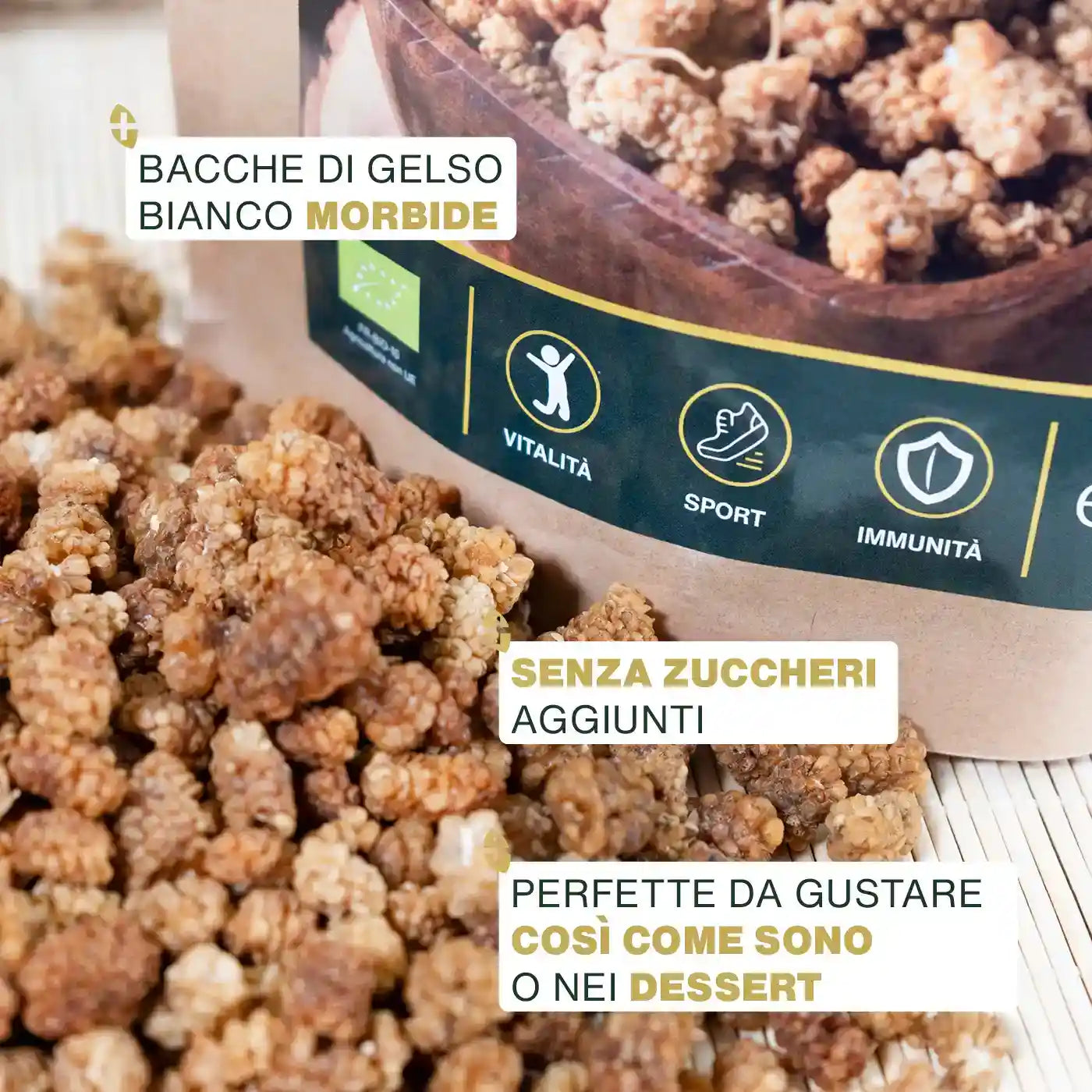 Qualita More di Gelso Bianco in Polvere Bio - amoseeds specialisti dei superalimenti bio