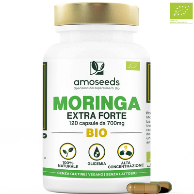 Moringa Bio - capsule - amoseeds specialisti dei superalimenti bio