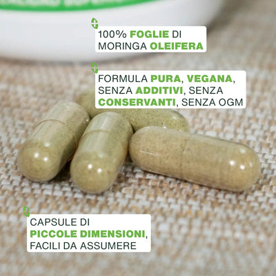 Qualita Moringa Bio - capsule - amoseeds specialisti dei superalimenti bio