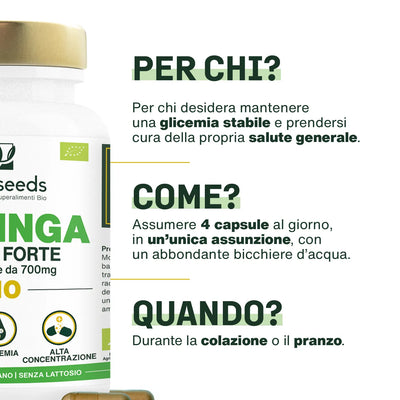 Uso Moringa Bio - capsule - amoseeds specialisti dei superalimenti bio