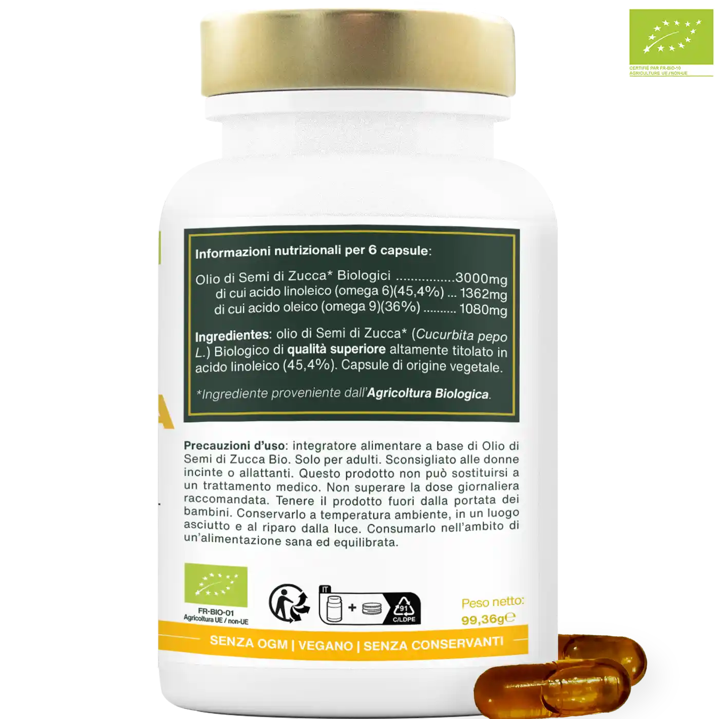 Olio di Semi di Zucca Bio - amoseeds specialisti dei superalimenti bio