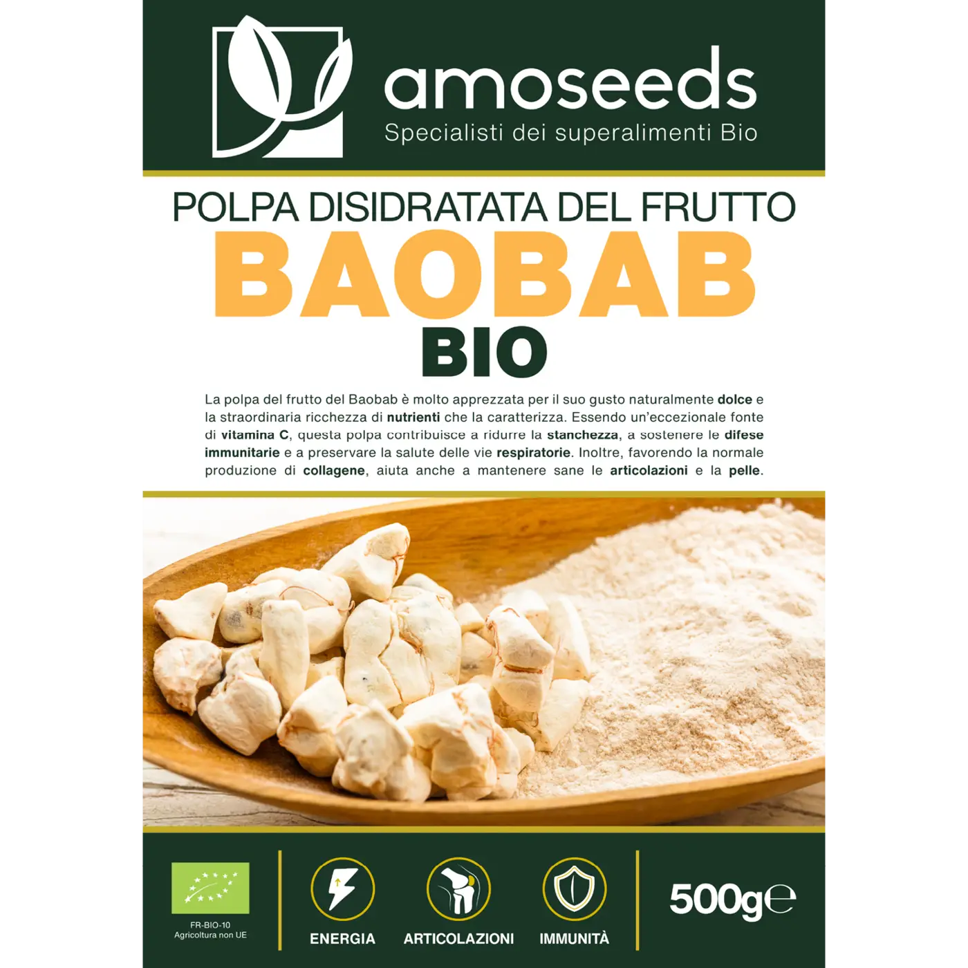 Baobab in polvere Bio 500G