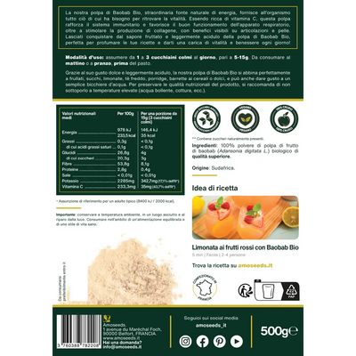 Baobab in polvere Bio 500G