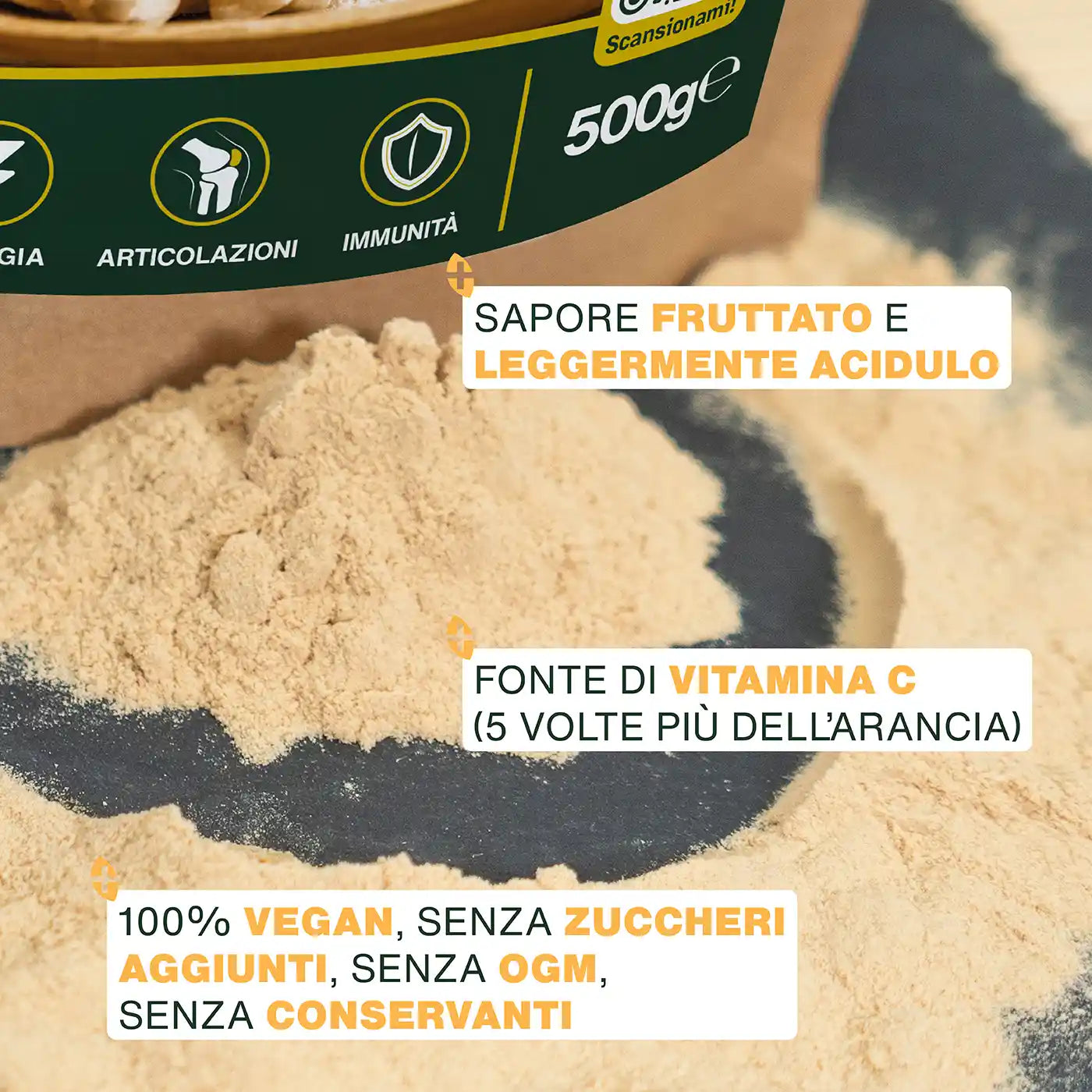 Qualita Polpa disidratata del frutto Baobab Bio - amoseeds specialisti dei superalimenti bio