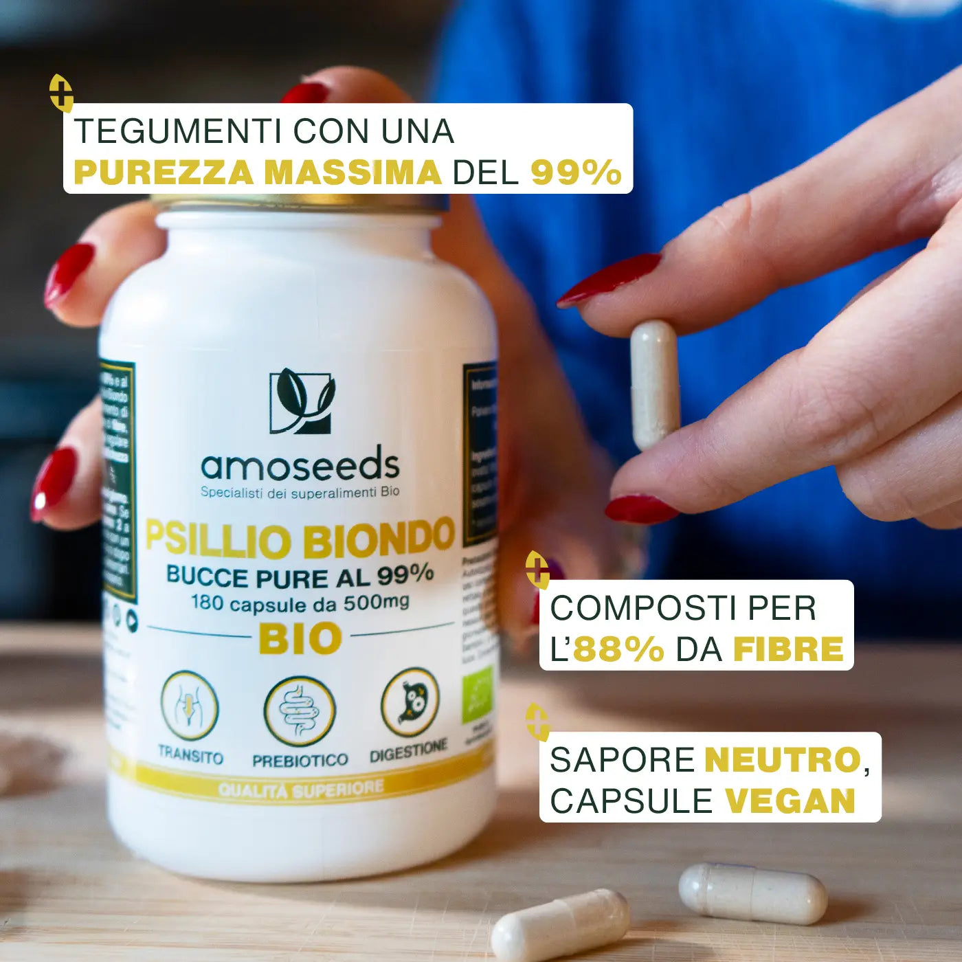 Qualita Psillio Biondo Bio - amoseeds specialisti dei superalimenti bio
