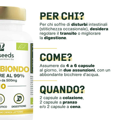 Uso Psillio Biondo Bio - amoseeds specialisti dei superalimenti bio