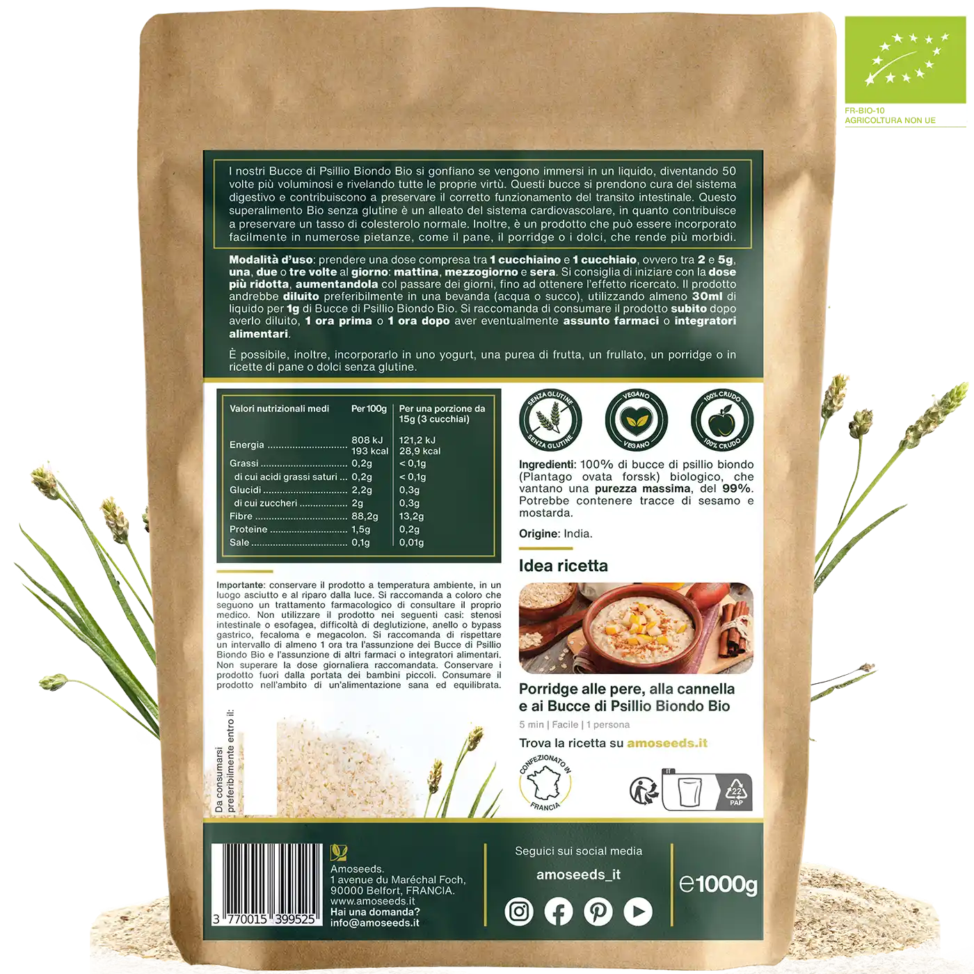 Psillio biondo bio, amoseeds specialisti superalimenti bio,Psillio biondo bio, amoseeds specialisti superalimenti bio,