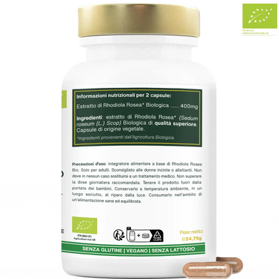 Rhodiola Rosea Bio, Estratto Concentrato | 90 capsule