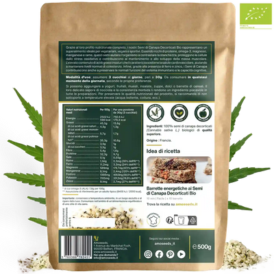 Semi di Canapa Bio - amoseeds specialisti superalimenti bio,