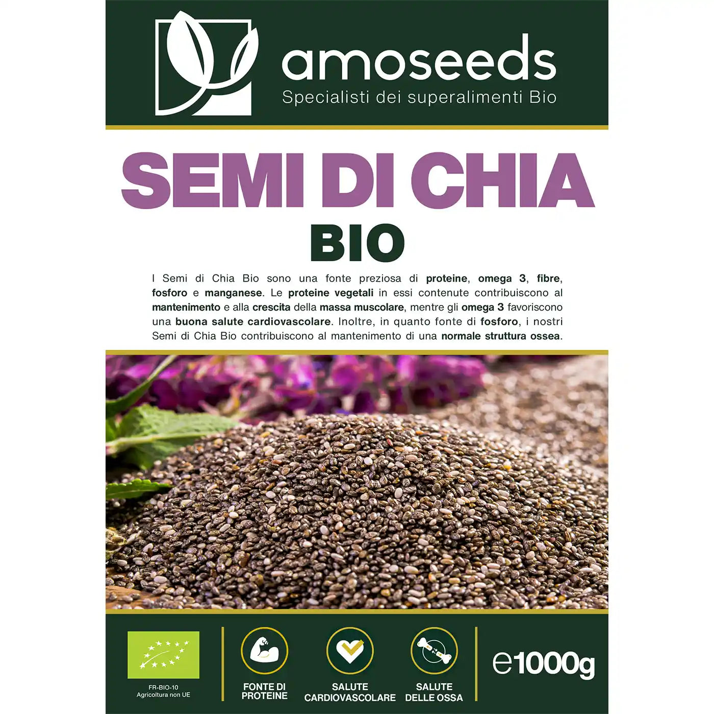 Semi di Chia Bio amoseeds specialisti dei superalimenti bio