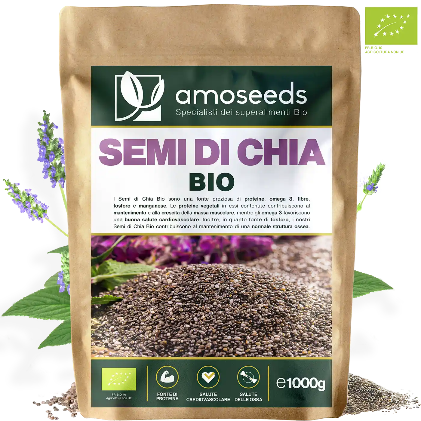 Semi di Chia Bio amoseeds specialisti dei superalimenti bio