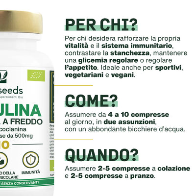Uso Spirulina Bio - amoseeds specialisti dei superalimenti bio