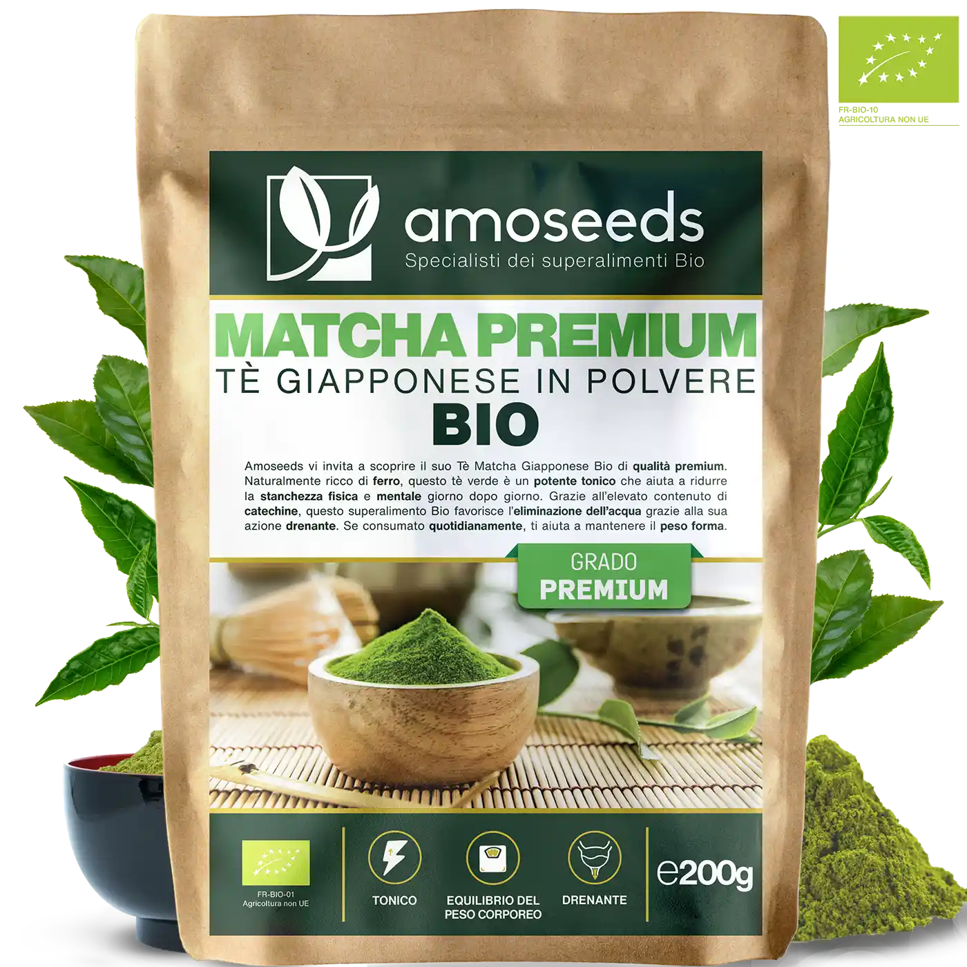 Te Matcha Bio amoseeds specialisti dei superalimenti bio