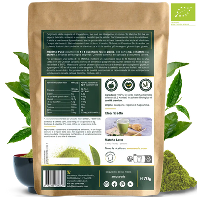 Te Matcha Bio amoseeds specialisti dei superalimenti bio