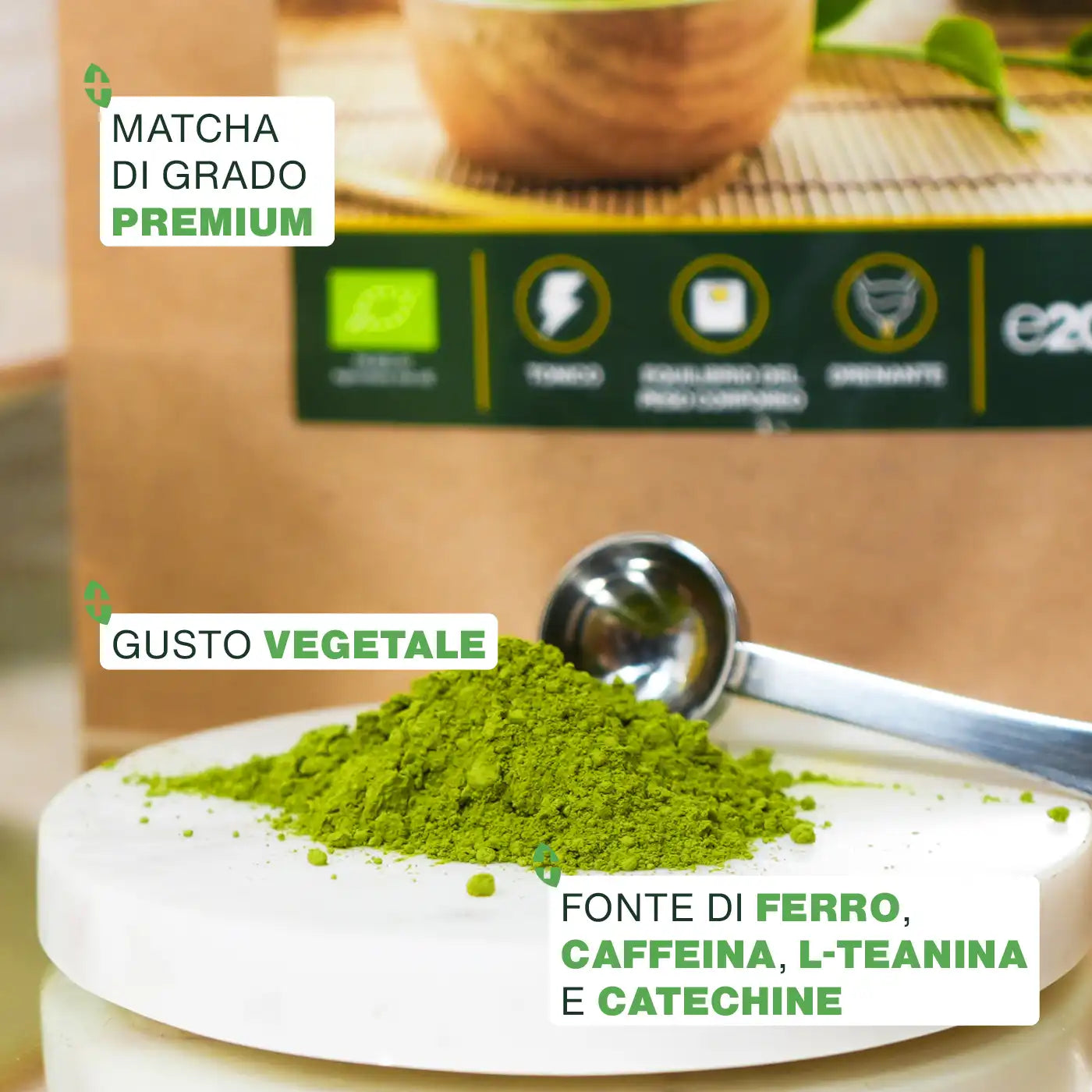 Qualita Tè Matcha Premium Bio - amoseeds specialisti dei superalimenti bio